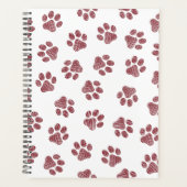Doodle Paws, Dog Paws, Burgund Paws Planer (Vorderseite)