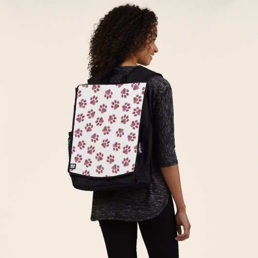 Doodle Paws, Dog Paws, Burgund Paws Rucksack (Ausgewaschen)