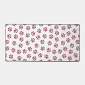Doodle Paws, Dog Paws, Burgund Paws Schreibtischunterlage (Vorderseite)