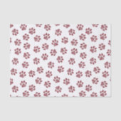 Doodle Paws, Dog Paws, Burgund Paws Seidenpapier (Vorderseite)