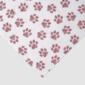 Doodle Paws, Dog Paws, Burgund Paws Seidenpapier (Ausschnitt)
