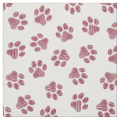 Doodle Paws, Dog Paws, Burgund Paws Stoff (Muster)