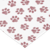 Doodle Paws, Dog Paws, Burgund Paws Tischdecke (Schrägansicht)