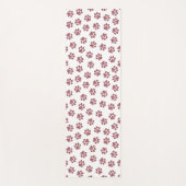 Doodle Paws, Dog Paws, Burgund Paws Yogamatte (Vorderseite)