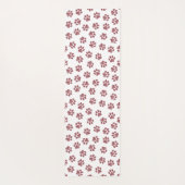 Doodle Paws, Dog Paws, Burgund Paws Yogamatte (Rückseite)