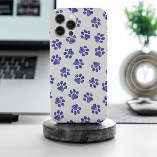 Doodle Paws, Hundepaws, blaue Paws, undurchsichtig Case-Mate iPhone Hülle