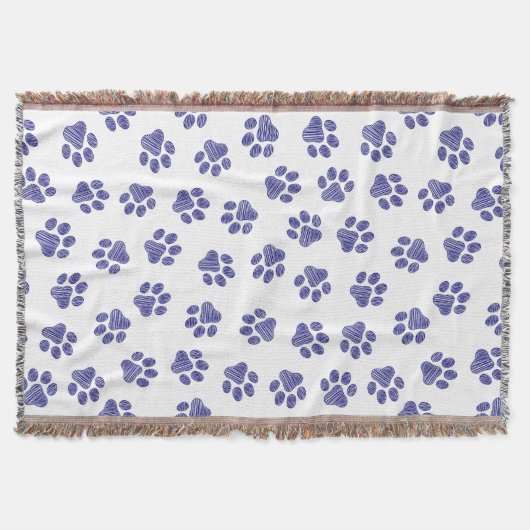 Doodle Paws, Hundepaws, blaue Paws, undurchsichtig Decke (Vorderseite)