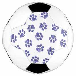 Doodle Paws, Hundepaws, blaue Paws, undurchsichtig Fußball