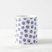 Doodle Paws, Hundepaws, blaue Paws, undurchsichtig Kaffeetasse (Mittel)