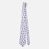 Doodle Paws, Hundepaws, blaue Paws, undurchsichtig Krawatte (Vorderseite)