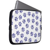 Doodle Paws, Hundepaws, blaue Paws, undurchsichtig Laptopschutzhülle (Vorne Rechts)