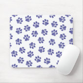 Doodle Paws, Hundepaws, blaue Paws, undurchsichtig Mousepad (Mit Mouse)
