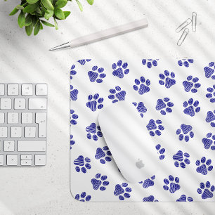 Doodle Paws, Hundepaws, blaue Paws, undurchsichtig Mousepad