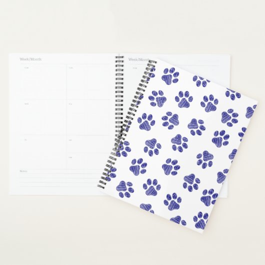 Doodle Paws, Hundepaws, blaue Paws, undurchsichtig Planer (Anzeige)