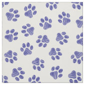 Doodle Paws, Hundepaws, blaue Paws, undurchsichtig Stoff (Muster)