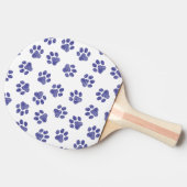 Doodle Paws, Hundepaws, blaue Paws, undurchsichtig Tischtennis Schläger (Seitenansicht)