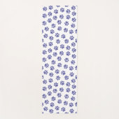 Doodle Paws, Hundepaws, blaue Paws, undurchsichtig Yogamatte (Vorderseite)