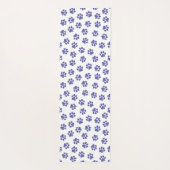 Doodle Paws, Hundepaws, blaue Paws, undurchsichtig Yogamatte (Rückseite)