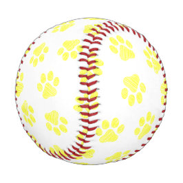 Doodle Paws, Hundepaws, gelbe Paare Baseball