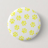 Doodle Paws, Hundepaws, gelbe Paare Button (Vorderseite)