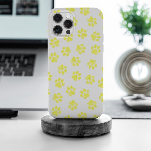 Doodle Paws, Hundepaws, gelbe Paare Case-Mate iPhone Hülle