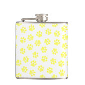 Doodle Paws, Hundepaws, gelbe Paare Flachmann (Vorderseite)