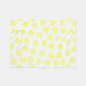 Doodle Paws, Hundepaws, gelbe Paare Fleecedecke (Vorderseite (Horizontal))