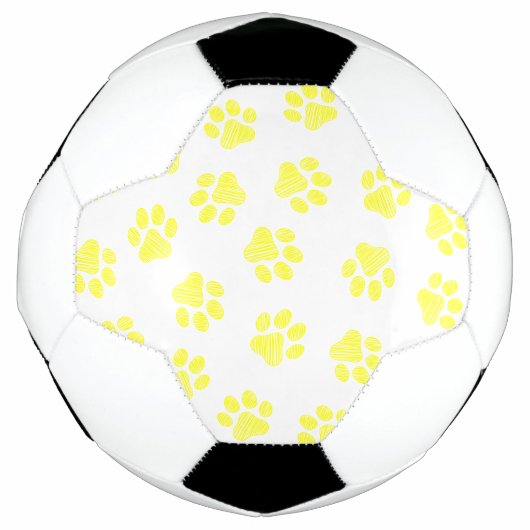 Doodle Paws, Hundepaws, gelbe Paare Fußball (Vorderseite)