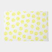 Doodle Paws, Hundepaws, gelbe Paare Fußmatte (Vorderseite)