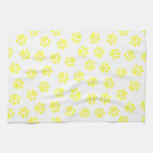 Doodle Paws, Hundepaws, gelbe Paare Geschirrtuch (Horizontal)