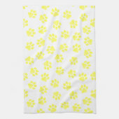 Doodle Paws, Hundepaws, gelbe Paare Geschirrtuch (Vertikal)
