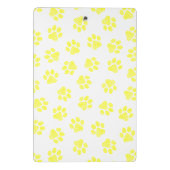 Doodle Paws, Hundepaws, gelbe Paare Mini Klemmbrett (Rückseite)