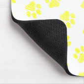 Doodle Paws, Hundepaws, gelbe Paare Mousepad (Ecke)