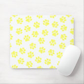 Doodle Paws, Hundepaws, gelbe Paare Mousepad (Mit Mouse)