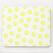 Doodle Paws, Hundepaws, gelbe Paare Mousepad (Vorne)
