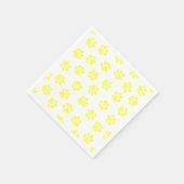 Doodle Paws, Hundepaws, gelbe Paare Serviette (Ecke)
