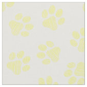 Doodle Paws, Hundepaws, gelbe Paare Stoff (Nahaufnahme)