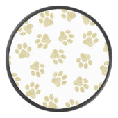 Doodle Paws, Hundepaws, Goldpaare Eishockey Puck (Vorderseite)