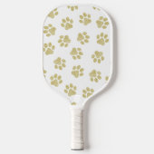 Doodle Paws, Hundepaws, Goldpaare Pickleball Schläger (Vorderseite)