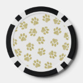 Doodle Paws, Hundepaws, Goldpaare Pokerchips (Rückseite)