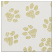 Doodle Paws, Hundepaws, Goldpaare Stoff (Nahaufnahme)