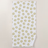 Doodle Paws, Hundepaws, Goldpaare Strandtuch (Vorderseite)