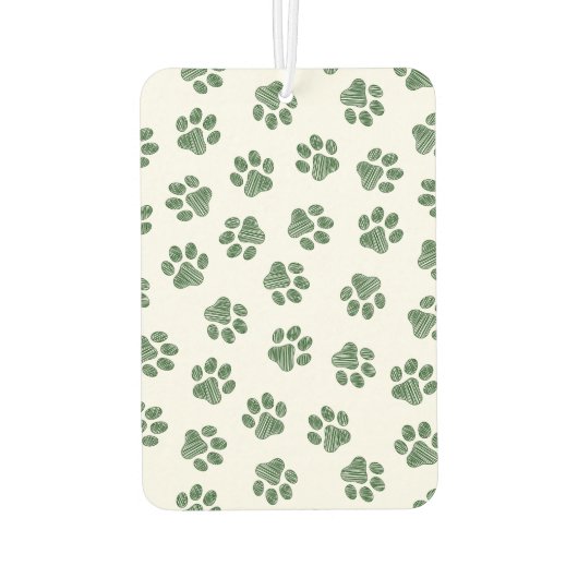 Doodle Paws, Hundepaws, grüne Paws Autolufterfrischer (Rückseite)