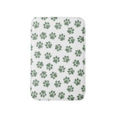 Doodle Paws, Hundepaws, grüne Paws Badematte (Vorderseite Vertikal)
