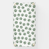 Doodle Paws, Hundepaws, grüne Paws Banner (Vertikal)