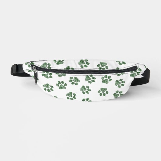 Doodle Paws, Hundepaws, grüne Paws Bauchtasche (Vorderseite)