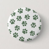 Doodle Paws, Hundepaws, grüne Paws Button (Vorderseite)