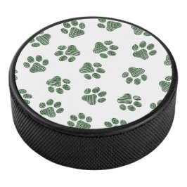 Doodle Paws, Hundepaws, grüne Paws Eishockey Puck