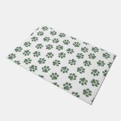 Doodle Paws, Hundepaws, grüne Paws Fußmatte (Schrägansicht)