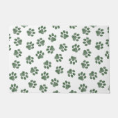 Doodle Paws, Hundepaws, grüne Paws Fußmatte (Vorderseite)